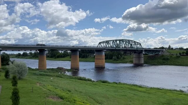 in the city of Polotsk, on the embankment of the Western Dvina River, Belarus