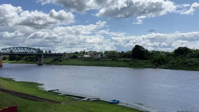 in the city of Polotsk, on the embankment of the Western Dvina River, Belarus