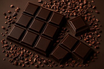 Indulge in Rich Dark Chocolate for a Decadent Treat and Sweet Delightful Moments. Perfect for Baking, Desserts and Chocolate Lovers' Indulgence!