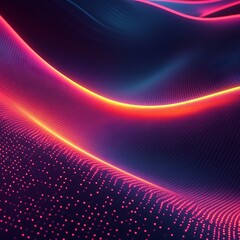 Abstract data stream of moving glowing particles and lights high resolution picture