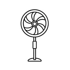 Long standing fan outline icon