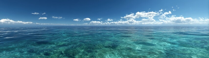 Fototapeta premium Ocean panorama hdr 360 degree seascape view
