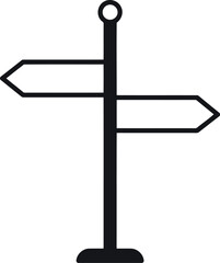 Obraz premium Directional signpost crossroads choice path decision