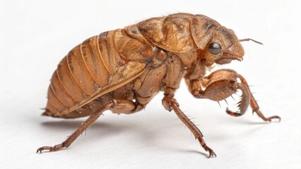cockroach isolated on white