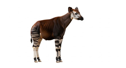 portrait of a horse isolated on white