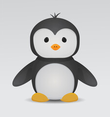 Cute Little Penguin Vector Illustration