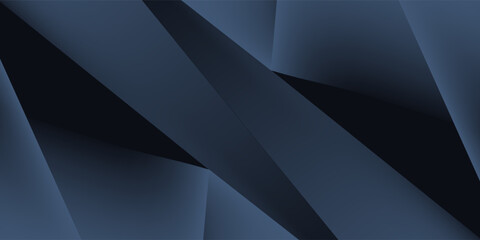 Modern black blue abstract background. Minimal. Color gradients. Dark. Web banners. Geometric shapes. 3d effect. Lines stripes triangles.vector
