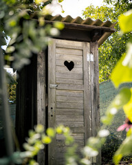 Rustic Garden House with Heart