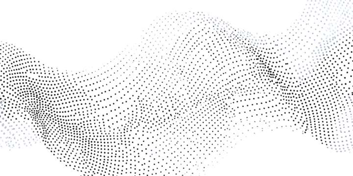 Abstract shimmering mosaic wave design