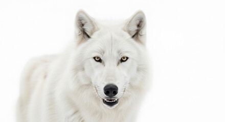 Obraz premium white wolf isolated on white