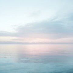 Gentle petals dancing over tranquil blue ocean high resolution picture