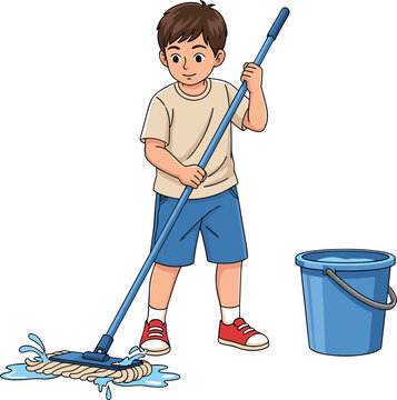 Child Mopping Images – Browse 20,213 Stock Photos, Vectors, and Video ...