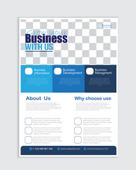 business flyer design creative and modern layout.