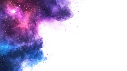 Fototapeta premium Cosmic Nebula with Stars and Colorful Space Background