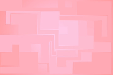 Obraz premium Soft geometric patterns composed of overlapping and contrasting rectangles in different shades of pink, resembling pastel tones.