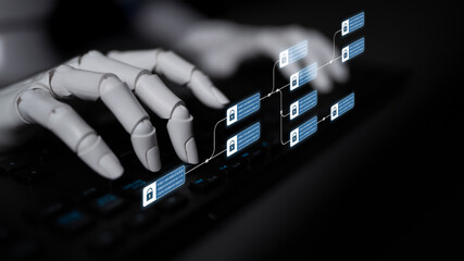 AI enhances blockchain systems by securing encrypted data chains, verifying transactions, and...