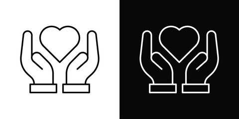 Obraz premium Selfcare icon line symbol concept, vector illustration