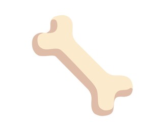 dog bone isolated on white