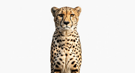 leopard isolated on white background