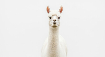 Fototapeta premium white llama lama