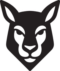 A sleek, bold black logo that showcases a stylized panther face, perfect for branding and creative projects