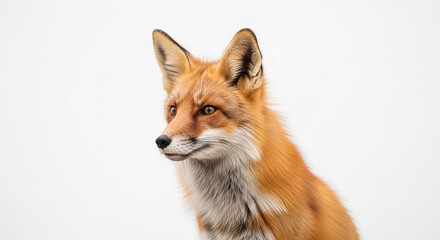 Fototapeta premium red fox isolated on white