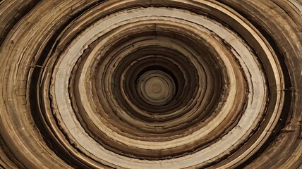 Concentric shockwaves in earthy tones radiating from a single broken center 3