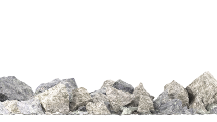 rocks and stones isolated