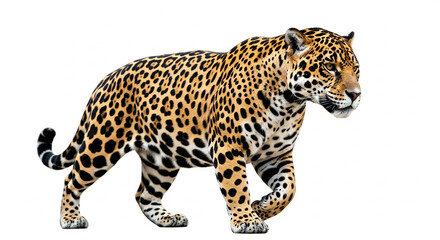 leopard on white background