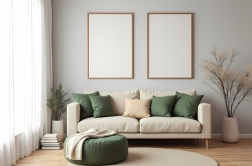 modern living room with sofa