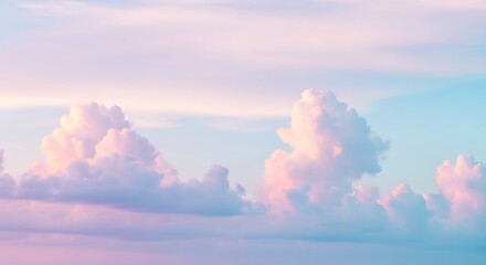 Pastel cloudscape in soft pastel colors.
