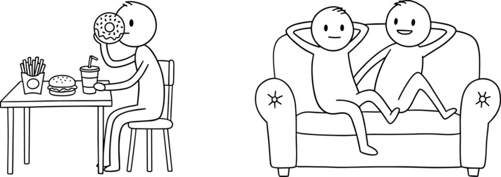 A Stick Figure Standing behind a Kitchen Table Drawing: Creative Ideas Unveiled