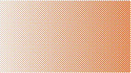 Colorful halftone background in comic pop art style. Retro comic gradient background. Square pixelated dot cartoon texture. For sale banner, empty bubble, illustration comic book design vector