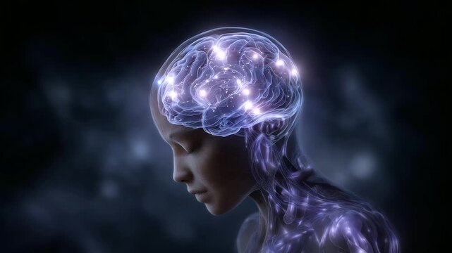 brain-computer interface, neural implant technology, BCI concept, futuristic brainwave control, digital thought transfer, medical neurochip, AI brain connection, cybernetic cogniti
