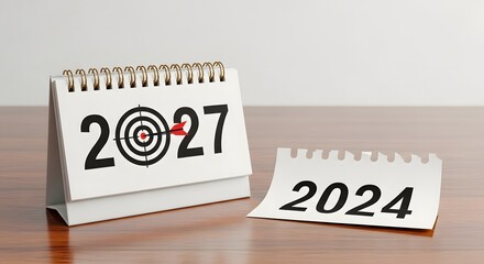 Calendar target goal planning schedule time management future year date deadline concept
