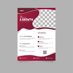 Corporate business flyer design ,business annual report, catalog, magazine, marketing business event. Abstract business flyer design and modern bright concept circle round shape 