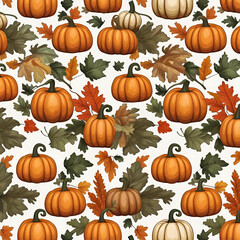 Vintage Pumpkins Pattern Designs