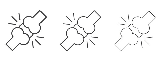 Osteoporosis icon in Line Art Style for Design collection