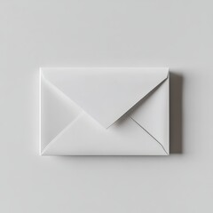 Blank white envelope on a light gray background.