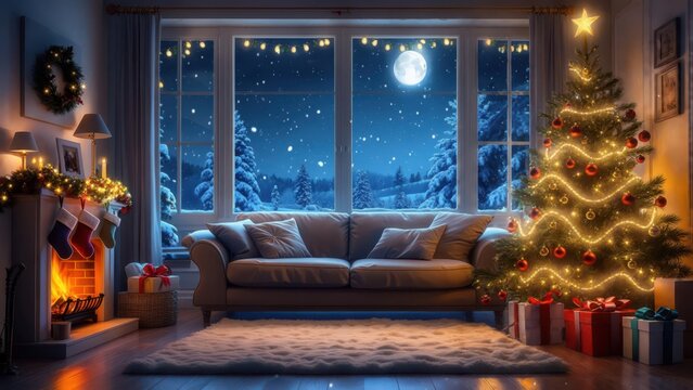 A futuristic digital holographic display of several deer and moose in a dark technological interior, creating a mesmerizing and sci-fi aesthetic. Concept of digital art