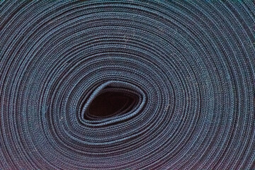 Rolled cotton knit fabric 