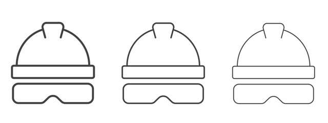 Broccoli icon in Line Art Style for Design collection