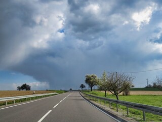 Spring Road in the Countryside
