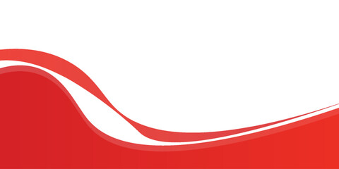 Vector red line background curve element with white space for text and message design art