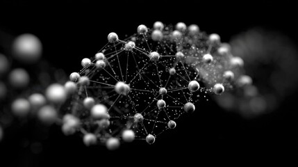 silver spheres network connection dark