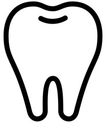 歯のアイコンイラストくぼみ