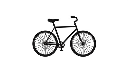 Simple black bicycle silhouette (1)