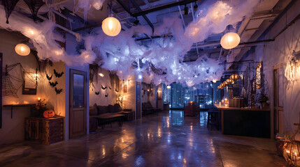 19. Halloween Day: Creative Halloween-themed escape cafe, puzzling decor, atmospheric lighting