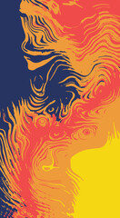 Abstract fiery swirl design background