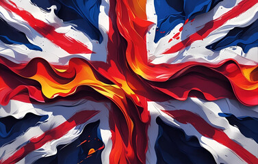 the national flag of the United Kingdom. 
